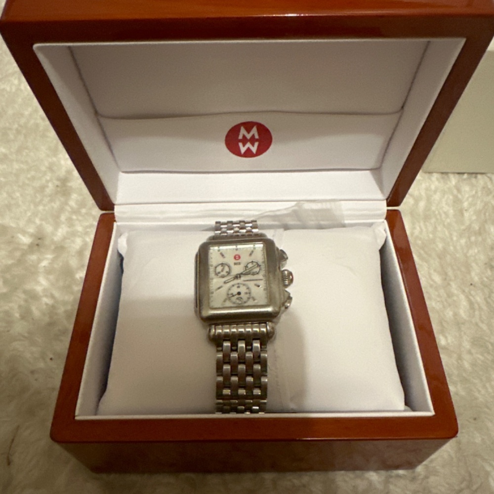 Michele Deco Rectangular Watch - image 7